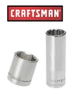 New Craftsman Socket 1/4, 3/8 1/2" Drives, Shallow Deep 6 &12 Pt Choose Size. Fixed Price $12.95.