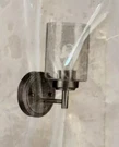 Kichler 45910NBR Winslow Bathroom Sconce Light Fixture 9" Tall Natural Brass. Fixed Price $45.00.