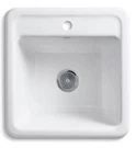 Kohler Park Falls 21" Top-/undermount Single-bowl Utility Sink K-19022-1-0. Fixed Price $499.00.