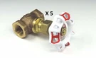 Or 5 Ea Red White 100 Pound 3/8 Ips Bronze Globe Valves Fig 210A Japan. Fixed Price $62.60.