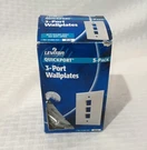 Lot Of 3 Leviton Quickport Wallplates / White New. Fixed Price $6.99.