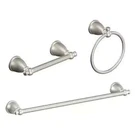 Moen 3-PIECE Bathroom Hardware Accessory Set Caldwell Brushed Nickel (Y3193BN). Fixed Price $49.99.