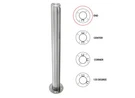 Fhc TR1PS24E T1000 24" End Post - 1.5" Round Partition Polished Stainless. Fixed Price $208.79.