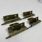 Vintage Amerock Self Closing Cabinet Hinges Lot Of 4 Brass Brush Finish Usa. Fixed Price $17.95.