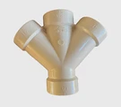 Pvc Sch 40 Nibco 1-1/2 " Dwv Hub X Double Wye Ivory. Fixed Price $12.50.