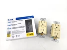 2PCS Eaton TRSGF15V-3-L Ivory Color Tamper Resistant Duplex Gfci Receptacle. Fixed Price $18.99.