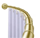 Utopia Alley 72" Curved Shower Rod, Adjustable From 45" W, Gold-nob. Fixed Price $35.99.
