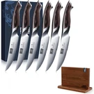 Hoshanho 4.5IN Steak Knives Set Japanese Carbon Steel Knife With Magnetic Holder. Fixed Price $109.99.