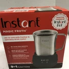 Instant Pot Magic 9-IN-1 Milk Frother & Steamer, 17OZ, Stainless Steel. Fixed Price $39.99.