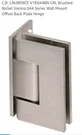 C.r. Laurence V1E044BN Crl Brushed Nickel Vienna Series Wall Mount Offset.... Fixed Price $61.50.