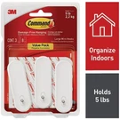 Command Large Wire Hook, White, Hooks, 8 Strips 17069-3ES. Fixed Price $9.97.