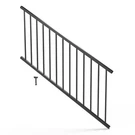 Fortress Inspire Railing 32.5-IN X 6FT Aluminum Black Sand Stair Panel W Bracket. Fixed Price $249.00.