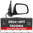 Passenger Side Mirror For Toyota Tacoma - Powered, Manual Fold, Convex Glass. Fixed Price $57.94.