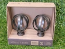 Round Globe Finials Allen + Roth Gunmetal Finish #1239784. Fixed Price $30.00.
