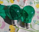 Sylvania 25W 125V Standard Transparent Green Colored A19 Light Bulb. Fixed Price $11.95.