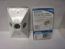 Lot Of (2) Sigma Electric 14373WH Aluminum White 3-HOLE Lamp Holder Cover. Fixed Price $9.69.