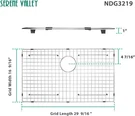 Serene Valley NDG3219 Kitchen Sink Protector And Bottom Grid 29.5 X 16.5. Fixed Price $35.95.