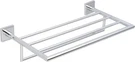 Ginger XX43S-24/PC Hotel Shelf Frame, 24", Squared Corners W/towel Bar, Polished. Fixed Price $199.00.