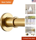 Adjustable Shower Curtain Rod Stainless Steel No Drill Slip Sunset Gold 18.... Fixed Price $43.99.