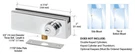 Crl AMR205PS Polished Stainless Series Patch Lock. Fixed Price $87.81.
