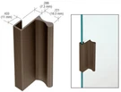 Dark Bronze Aluminum Pull With 7/16" Lip For Sliding Glass And Panel Door. Fixed Price $34.98.