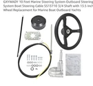 Gxywady Marine Steering System Outboard Cable SS13710 3/4SHAFT. Fixed Price $145.00.