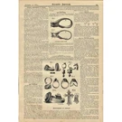 1881 Jewelry Design Patent Improvements Engravings Scientific American Article. Fixed Price $17.75.
