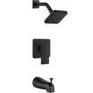 Heyalan Shower Faucet Set With Tub 4 Inch Square Head, Matte Black. Fixed Price $78.36.