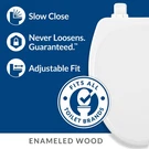 Mayfair 143SLOW-000 White Close Elongated Molded Wood Toilet Seat. Fixed Price $42.54.