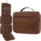 Hanging Leather Toiletry Bag Men's Shaving Dopp Kit For Travel Bathroom Shower. Fixed Price $33.99.