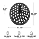 Four Seasons Courtyard Canmore 19 Inch Cast Iron Patio Umbrella Base, Black. Fixed Price $59.99.
