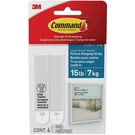Command 15 Lb. White Bath Picture Hanging Strips, 4 Pairs 17206B-ESF 3M. Fixed Price $6.09.