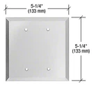 Crl GMP208G Gray Double Blank With Screw Holes Glass Mirror Plate. Fixed Price $15.06.