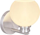 Aspen Creative Brushed Nickel 62198 One Metal Bathroom Vanity Wall Light Fixture. Fixed Price $39.95.
