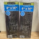(2) Decor GRATESAJH414-RB Floor Register X Rubbed Bronze Plated Steel. Fixed Price $20.00.