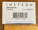 New Insteon Smarthome Mini Remote 4-SCENE Keypad Model 2342-232. Fixed Price $32.00.