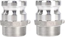 Aluminum Camlock Fitting Part Male Adapter X Npt Thread 250 Psi Coupling. Fixed Price $31.15.