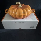 Creuset Enameled Cast Iron Pumpkin Braiser, 2 1/4-QT, Persimmon. Fixed Price $249.99.