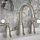 Moen Banbury 8'' Widespread Double Handle High-arc Bathroom Faucet 84947SRN. Fixed Price $55.00.