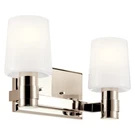 Kichler 55175NI 2 Light 15"W Vanity - Nickel. Fixed Price $175.99.