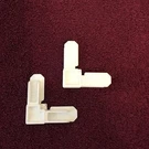 Laurence (crl) White #SWSC38W 3/8" Sq Cut Screen Frame Corners (lot = 132PCS). Fixed Price $10.99.