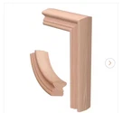 Stair Parts 7599 Red Oak Straight 2-RISE Gooseneck No Cap Handrail Fitting. Fixed Price $45.00.