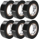 6 Pack Black Electrical Tape - Waterproof Pvc 0.75 Inch Wide Weather R.... Fixed Price $14.44.