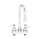 T&s Brass B-1141 4" Deck Mount Workboard Faucet W/ 6" Gooseneck. Fixed Price $124.39.