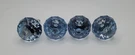 Blue Faceted Drawer Knobs Bella Casa By Ganz Cabinet Pulls Cut 1.5" Set Of 4. Fixed Price $20.00.