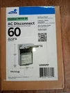 Midwest Electric 60 Amp U065PP Outdoor Nema 3R Ac Disconnect. Fixed Price $22.75.