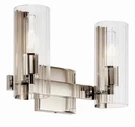 Kichler Jemsa 55167PN 2-LIGHT Vanity Polished Nickel. Fixed Price $179.00.
