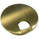Two-piece Metal Desk Grommets 2.375" Colors: Bronze, Nickel, Brass, Black. Fixed Price $9.99.