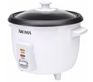 White Aroma Rice And Grain Cooker With Non-stick Surface, 6 Cup Capacity.. Fixed Price $37.90.