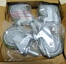 New! Heavy Duty Industrial Stem Casters (4-PACK), 5", W/wheel Locks, 1006325603. Fixed Price $39.99.